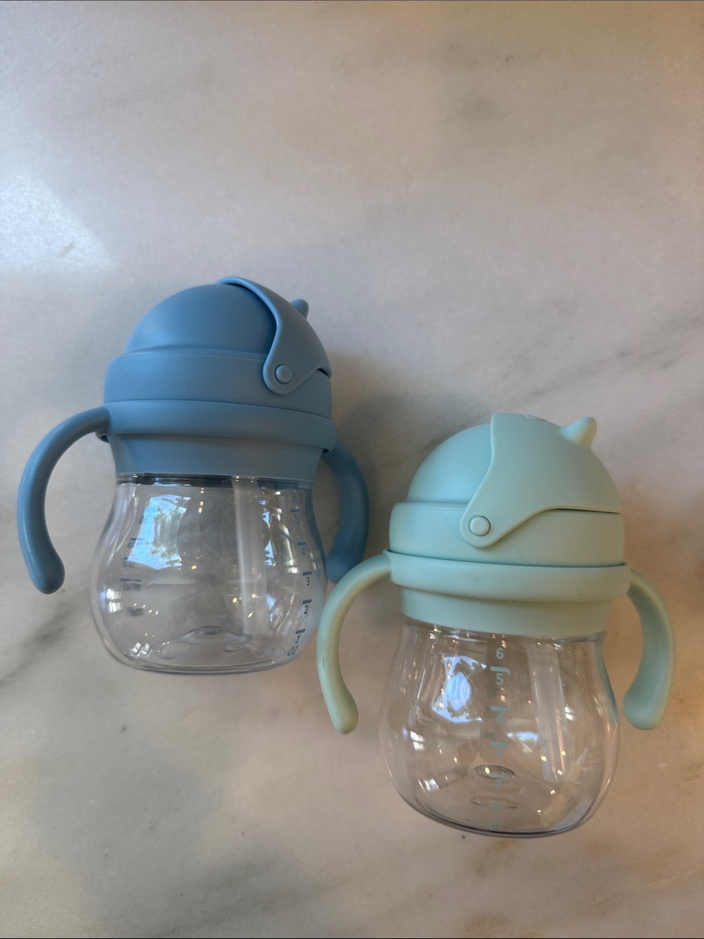 OXO transition straw Cup Set in Blue and Mint